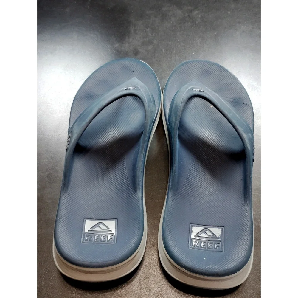 Reef Cushion Phantom Flip Flops Sandals Men 12 Navy Blue Comfort Arch Support